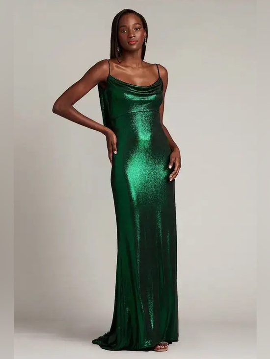 Tadashi Shoji Dresses & Skirts - Tadashi Shoji Emerald Green Cowl Neck Slip Dress
